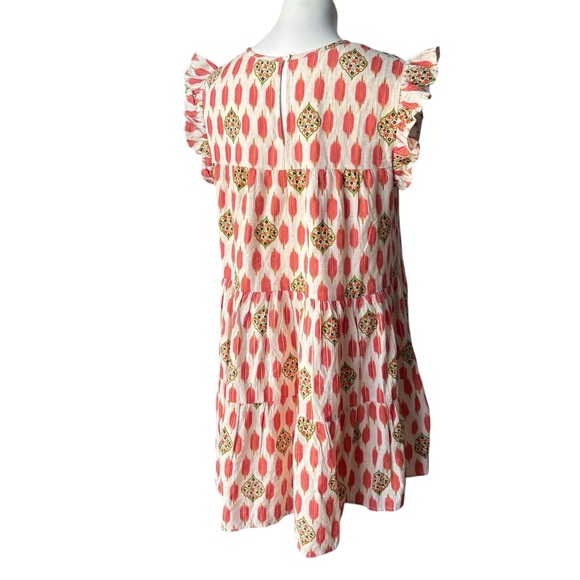 THML Charlene Colorful Floral Embroidered Cotton & Linen Dress, Sz S - Picture 6 of 15